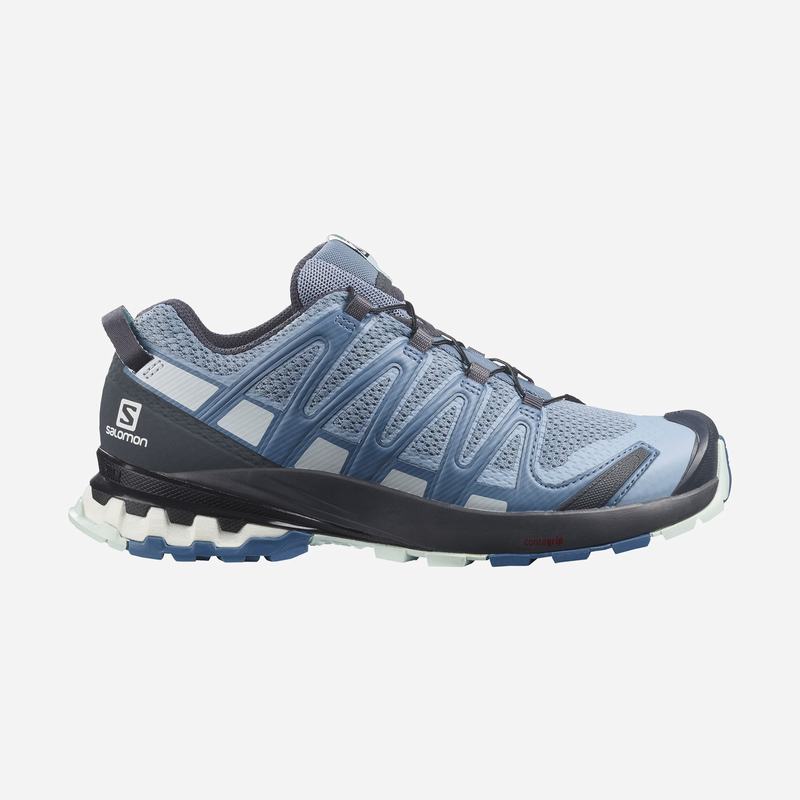 Salomon XA PRO 3D V8 Zapatillas Trail Running Mujer - Azules - Colombia (68402-EPJF)